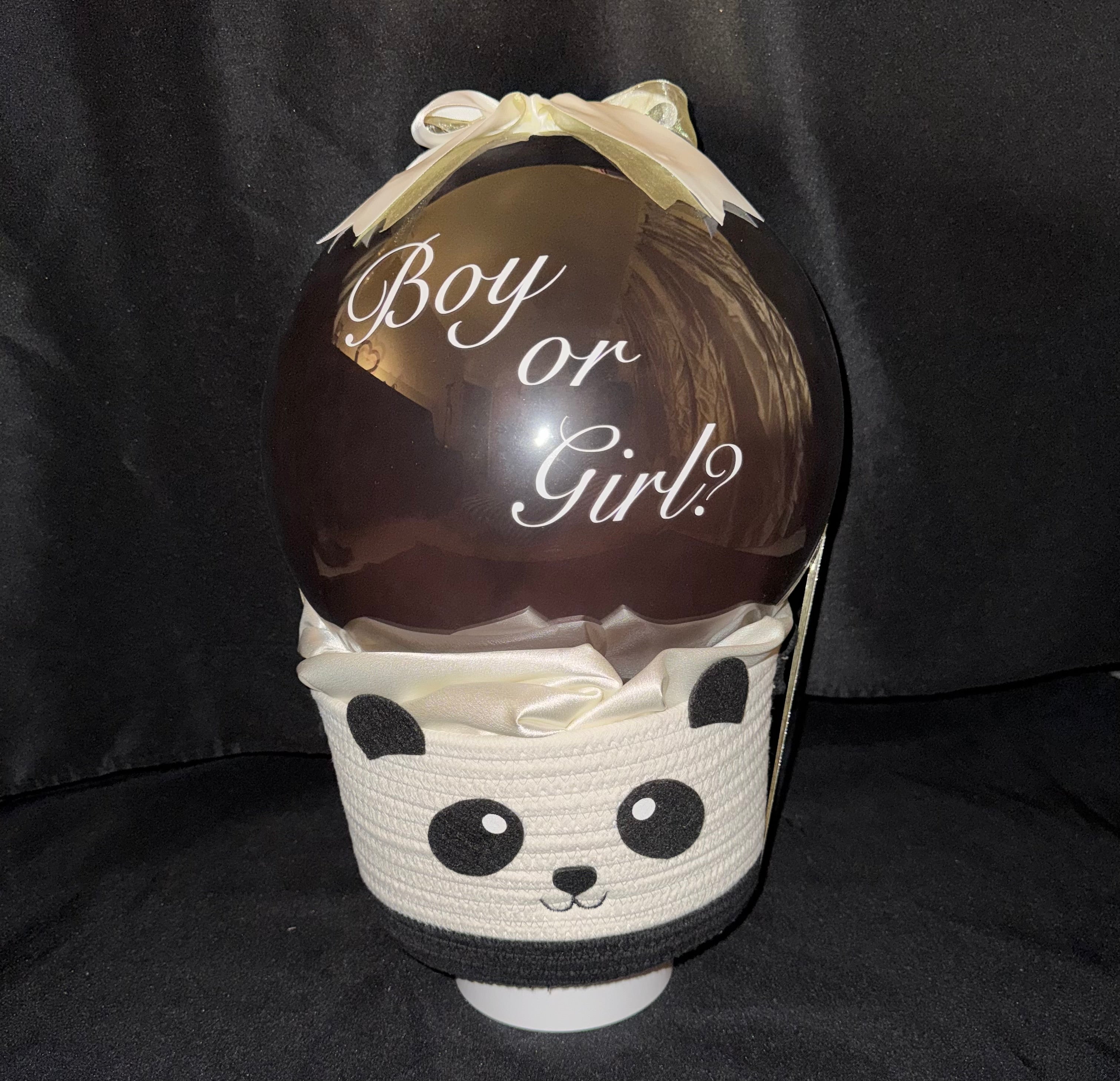 Luxury Gender Reveal Pop Balloon Gift Box | Personalized | Pink or Blue Powder Reveal