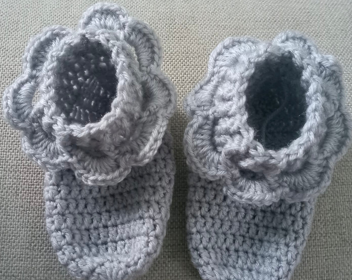 The Bermuda Heirloom Booties – Locally Handmade Crochet Baby Booties