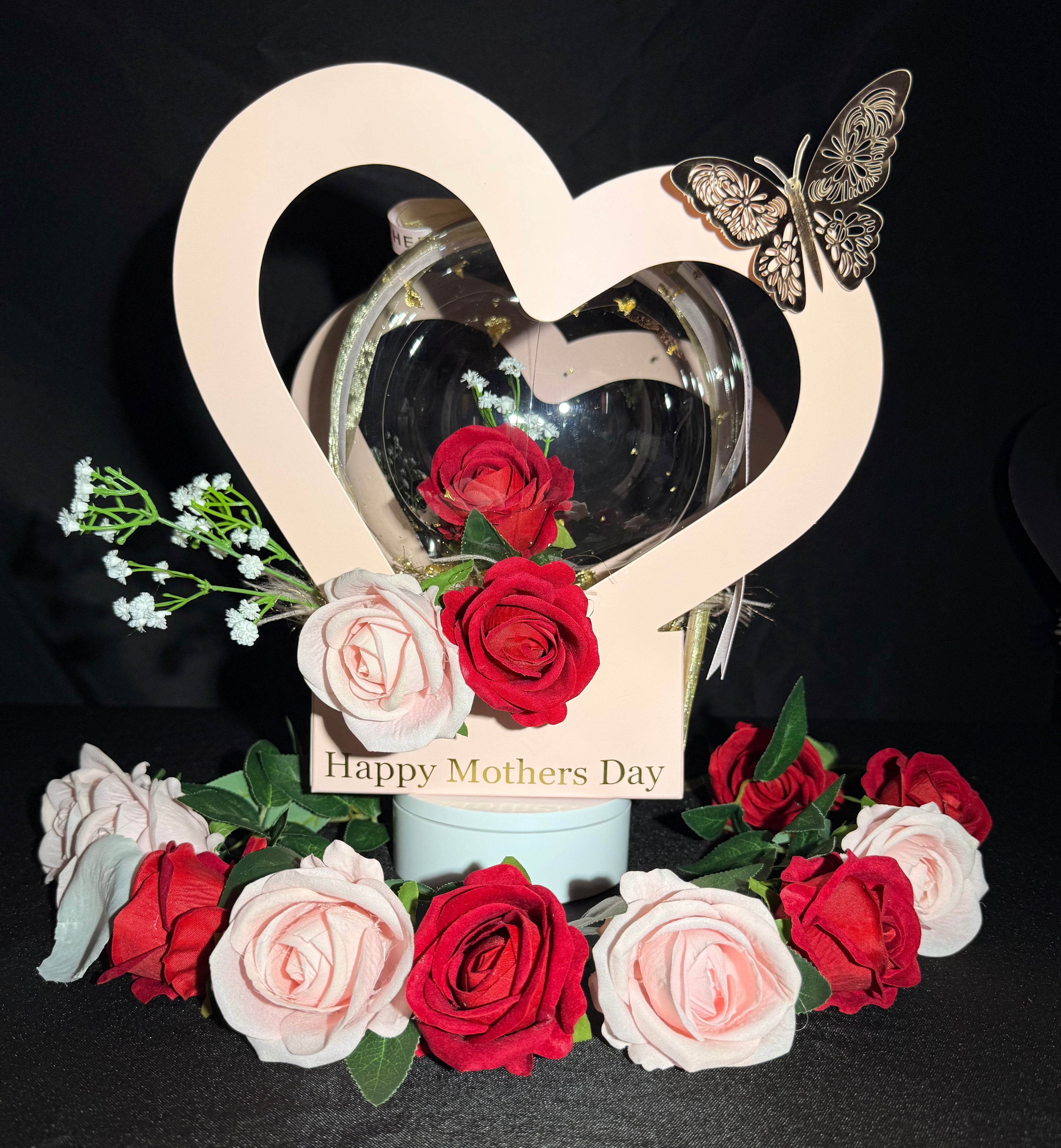 Heart of Hearts Bloom & Balloon Box - Pink Edition