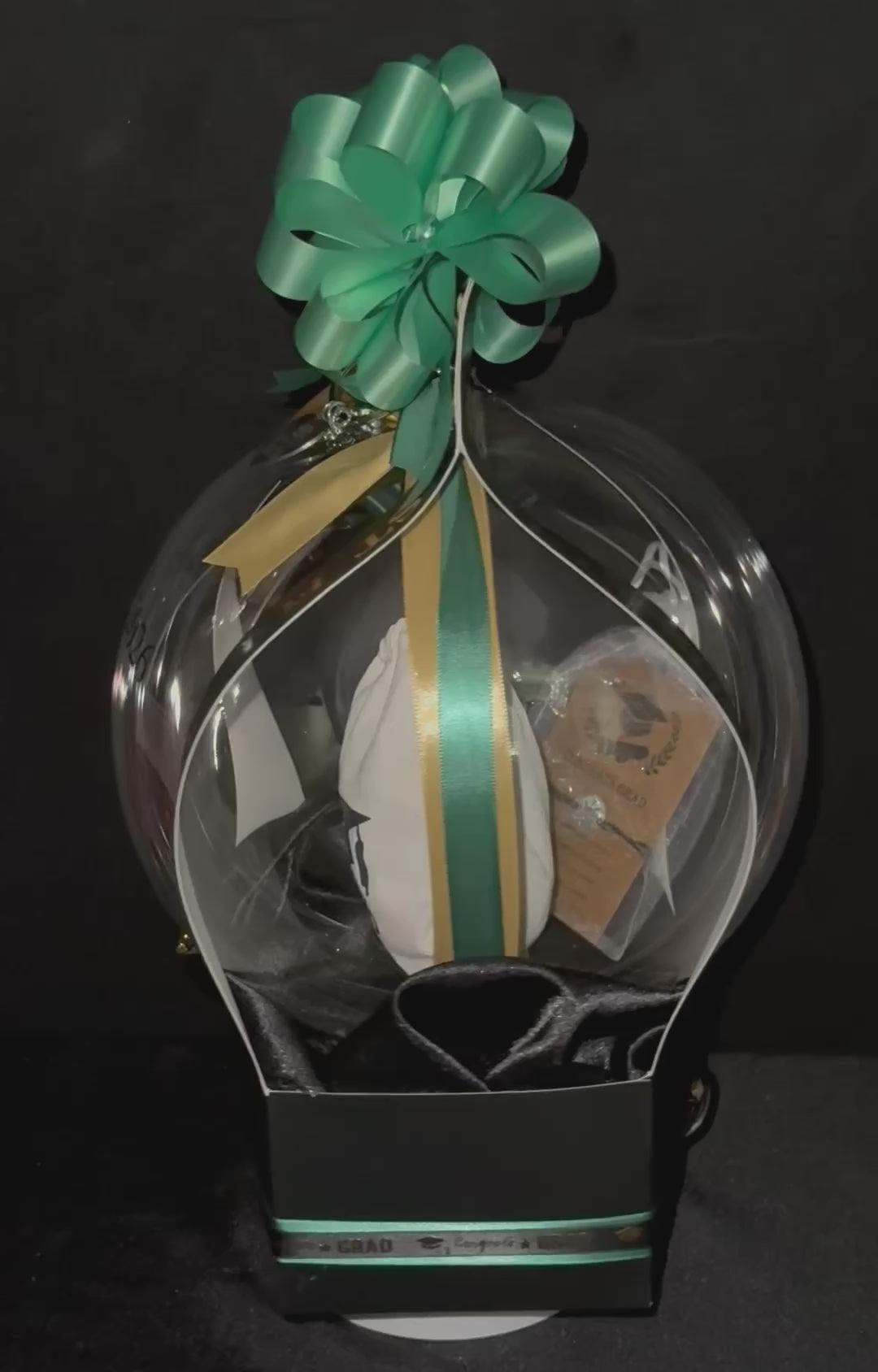 Graduation Keepsake Balloon Box Also find at Hamilton Pharmacy! Order online for custom name and colors