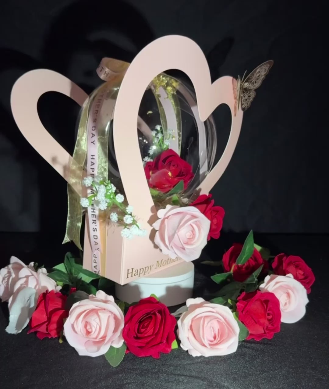 Heart of Hearts Bloom & Balloon Box - Pink Edition