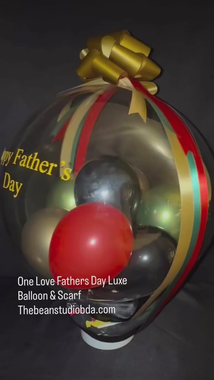 One Love Fathers Day Balloon & Scarf Gift Set