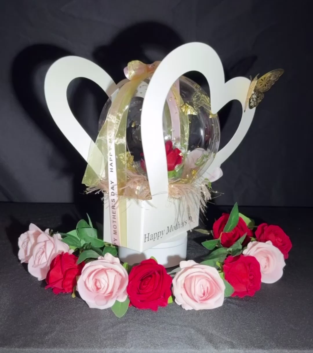 Heart of Hearts Bloom & Balloon Box - White Edition