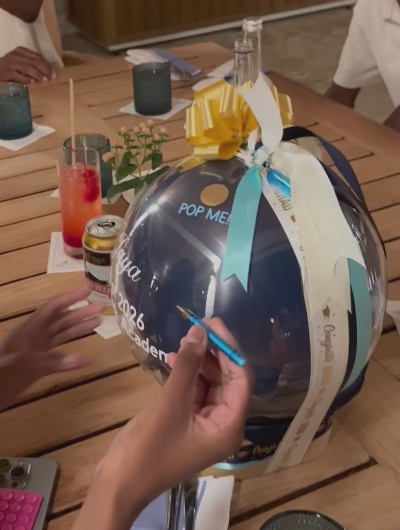 Graduation Surprise “POP ME”Money Balloon! Custom.